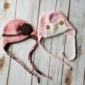 Baby girl beanie hats 0-3 month Newborn